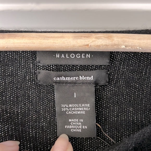 Halogen Cashmere blend tunic sweater - Picture 3 of 10